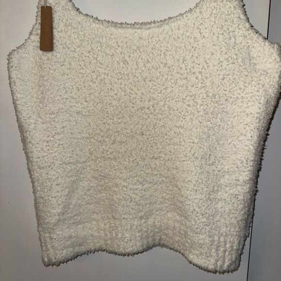 Skims Women’s Sherpa Fuzzy Tank Top Solid Cream Size 4X/ 5X NWT - Picture 2 of 11